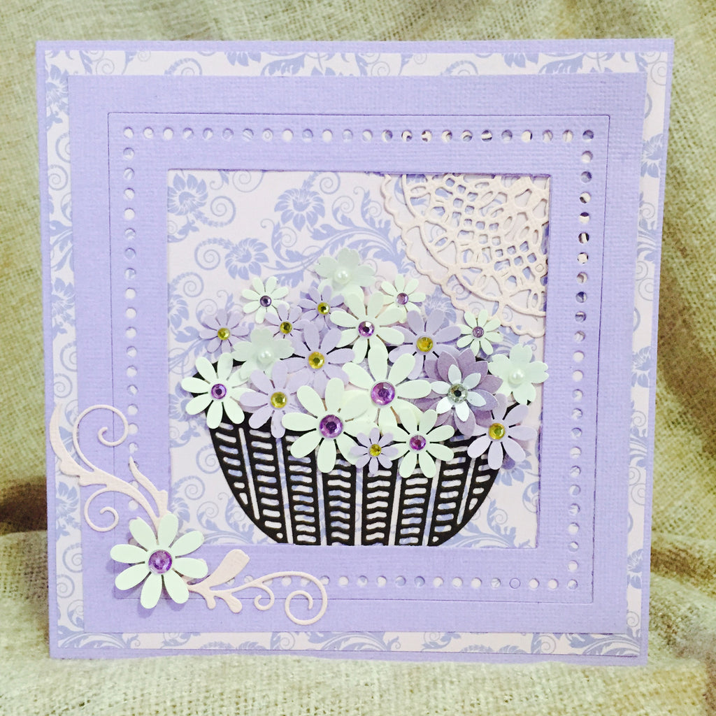 Delightful basket full of flowers