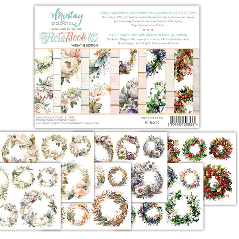 Mintay flora book 10 - wreaths elements for cutting out