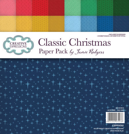 Creative Expressions - Classic Christmas paper pack