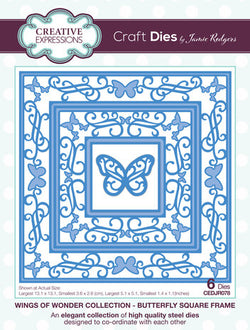 Creative Expressions  Jamie Rodgers - Wings of wonderbutterly square frame