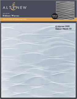 Altenew  - 3D embossing folder - Ribbon waves - PRE-ORDER