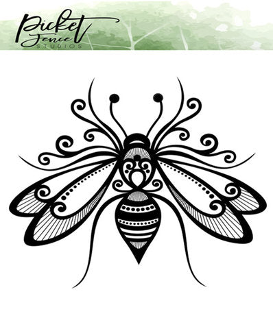 Picket Fence Big Beautiful Bumble bee 4x6 Inch Metal Dies