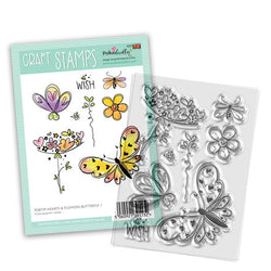 Polkadoodle Clear Stamps - Hearts and flowers PD739