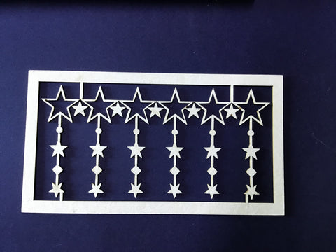 The Purple Magnolia chipboard PM010 Hanging stars