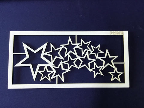 The Purple Magnolia chipboard PM009 star combo