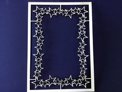 The Purple Magnolia chipboard PM007 Stars frame