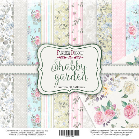 Fabrika shabby garden 12x12 scrapbooking