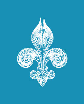 Mesh stencil - Fleur de lis