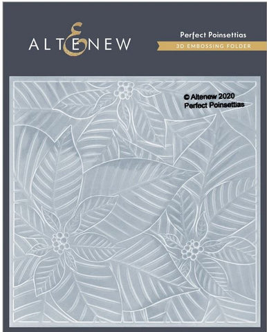 Altenew - 3D embossing folder - Perfect poinsettias