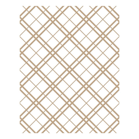 Spellbinders Plaid Tidings Background Glimmer Hot Foil Plate (GLP-343)
