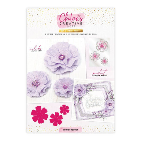 Chloes Creative Cards Summer Flower 5x7 Cut & Emboss Folder - PRE-ORDER