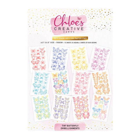 Chloes vellum - Tiny butterfly embellishments - PRE-ORDER