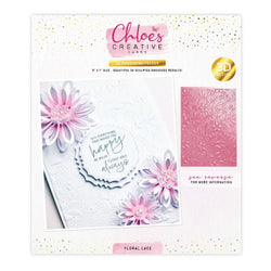 Chloes embossing folder – Floral lace - PRE-ORDER