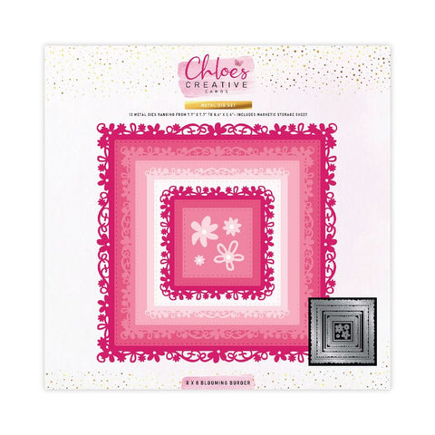 Chloes Creative Cards 8x8 Metal Die Set - Blooming Border - PRE-ORDER