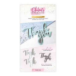 Chloes Creative Cards Die & Stamp Set – Thank you