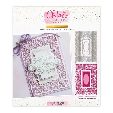 Chloes die set – Exquisite lace rectangle - PRE-ORDER (