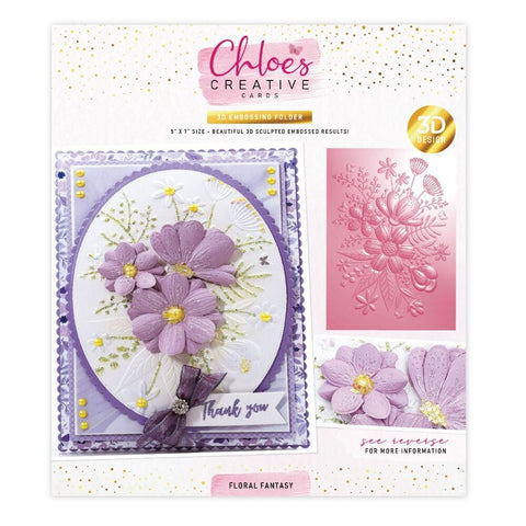 Chloes 3D embossing folder (5x7 inch)– Floral fantasy - PRE-ORDER
