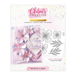 Chloes stamp set – Majextic flower - PRE-ORDER