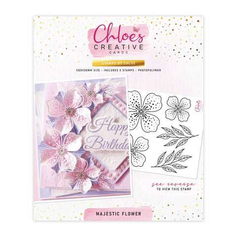 Chloes stamp set – Majextic flower - PRE-ORDER