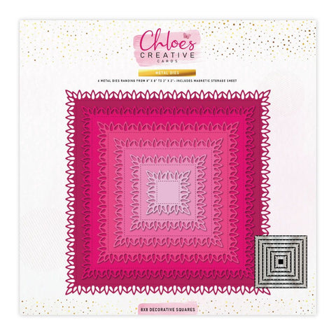 Chloes Creative Cards 8x8 Metal Die Set - Decorative squares