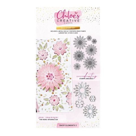 Chloes stamp and die set – Daisy elements 2 - PRE-ORDER