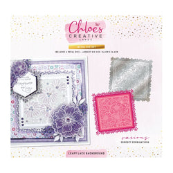 Chloes Creative Cards - Metal Die Set - Leafy Lace Background