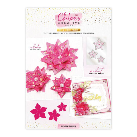 Chloes Creative Cards Meadow Flower 5x7 Cut & Emboss Folder - PRE-ORDER
