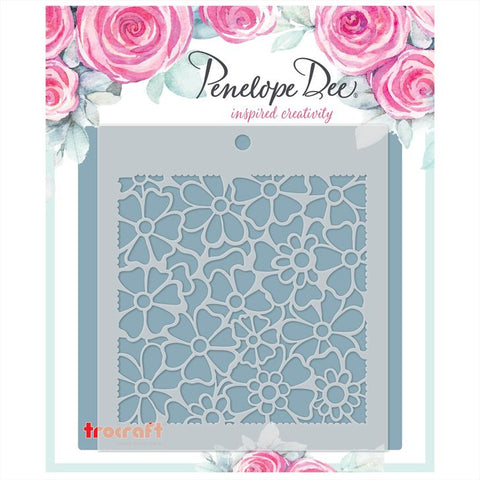 Penelope Dee stencil - Gardenia