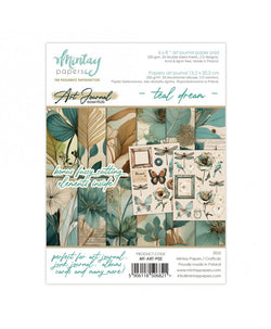Mintay art journal book - Teal dream