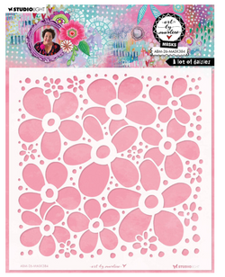 Art By Marlene (ABM) mask (stencil) - A lot of daisies