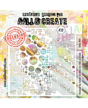 AALL & Create Stencil 6x6 Inch Lotza Dotz (AALL-PC-039)