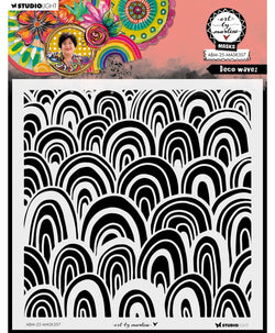 Art By Marlene - Mask deco waves