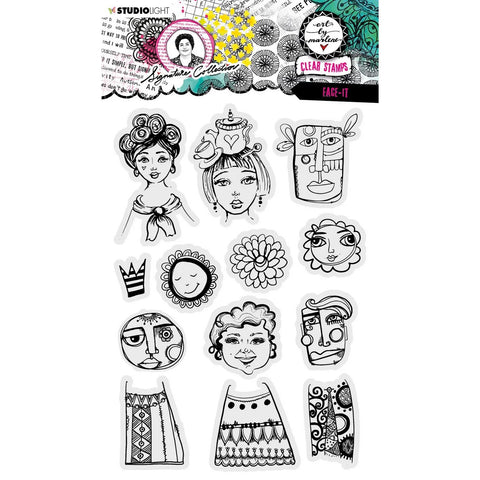 Art By Marlene clear stamp face it Stamp506