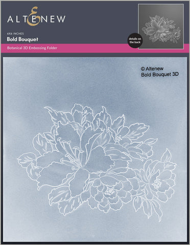 Altenew  - 3D embossing folder - Bold bouquet