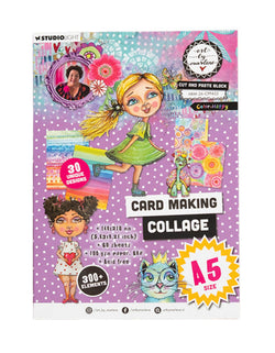Art By Marlene (ABM) card making collage paper book  - Color-Happy A5