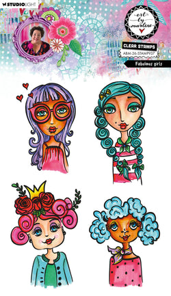 Art By Marlene (ABM) stamp set Fabulous girls ABM-26-STAMP937