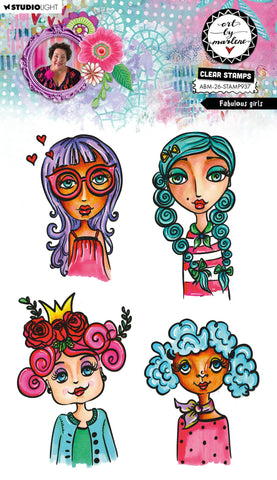 Art By Marlene (ABM) stamp set Fabulous girls ABM-26-STAMP937