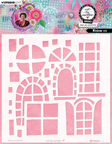 Art By Marlene (ABM) mask (stencil) - window mix ABM-26-MASK396