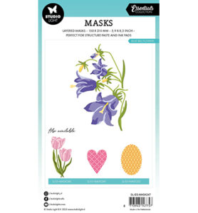 Studio Light layered flower mask - Blue bells