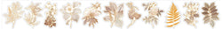 Washi tape  stickers - Botanical - Vintage leaves (with gold foiling accents