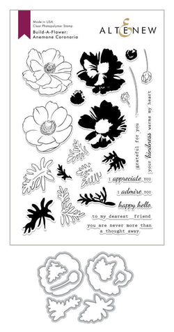 Altenew Build-A-Flower: Anemone Coronaria Layering Stamp & Die Set