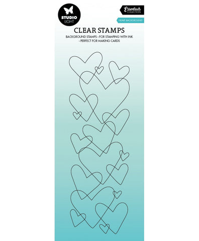 Studio Light stamp - heart background