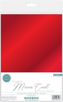 Craft Consortium mirror card A4 red
