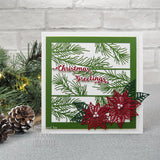 Creative Expressions holly & pine floral panels