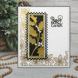 Creative Expressions holly & pine floral panels