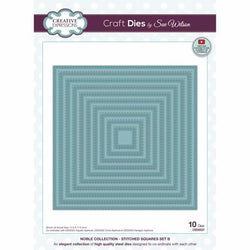 Sue Wilson Craft Die Noble Collection Stitched Squares Set B (CED5537)
