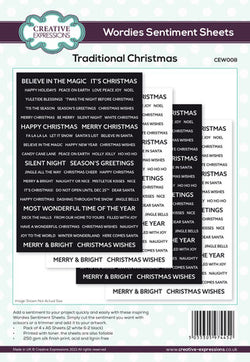 Creative Expressions Wordies Sentiment Sheets 6x8 Inch Traditional Christmas  (4pcs) (CEW002)