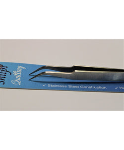 Curved tip tweezer