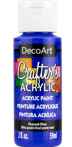DecoArt acrylic paint peacock blue