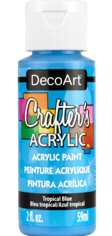DecoArt acrylic paint tropical blue